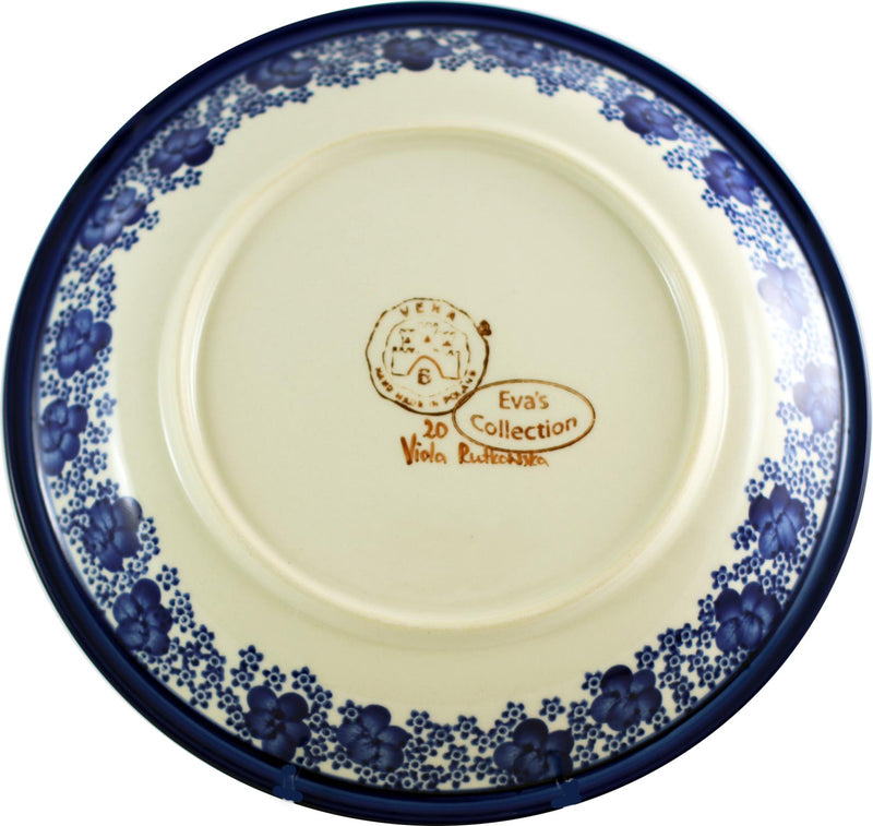Boleslawiec Polish Pottery 10.5" Dinner Plate Unikat "Haylee Daisy" by Eva&