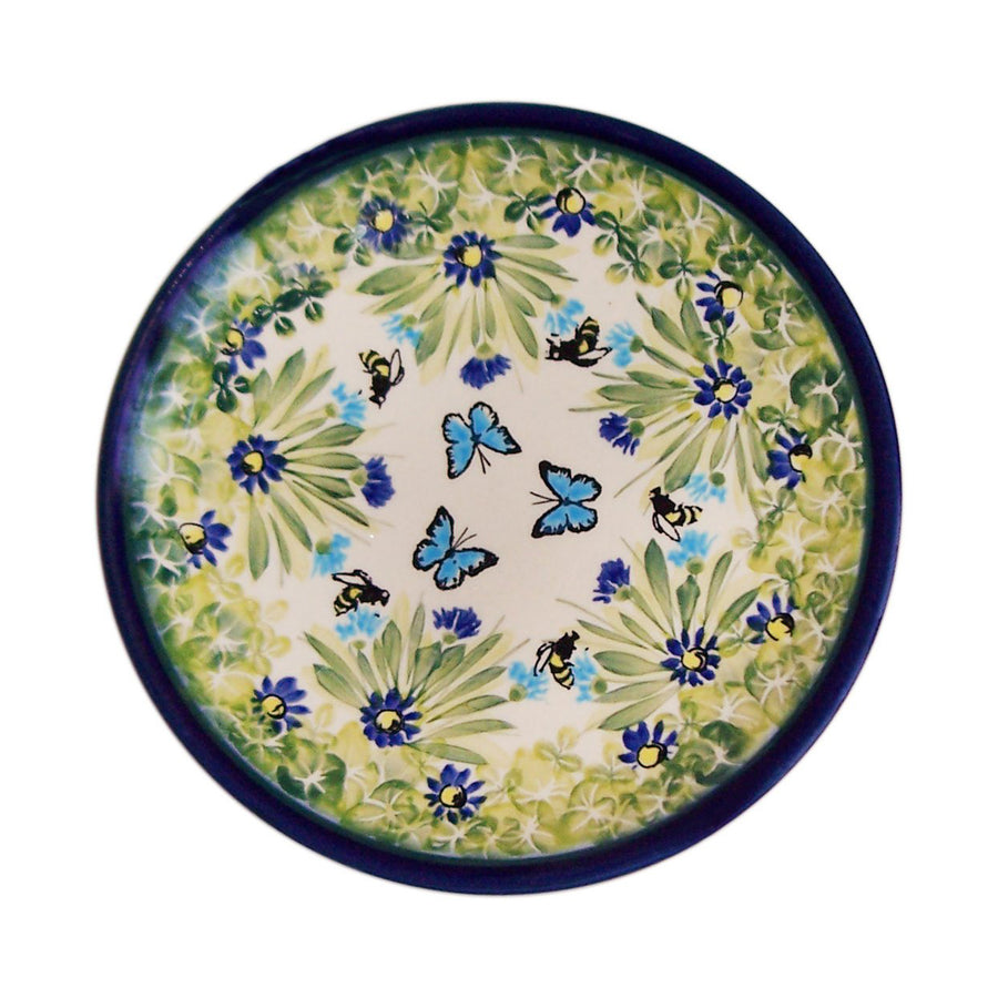 5" Saucer - Lovely Blueberries - Polish Pottery House