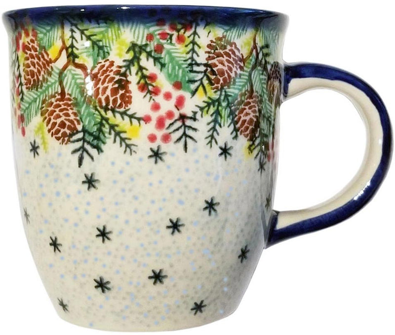 Boleslawiec Polish Pottery Coffee or Tea Mug "Forest Beauty"