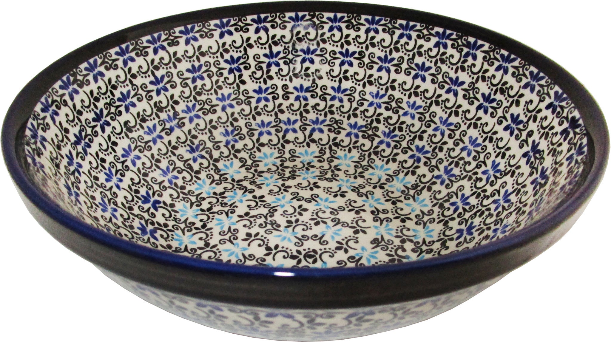 Boleslawiec Polish Pottery UNIKAT Large Serving or Mixing Bowl "Martina"