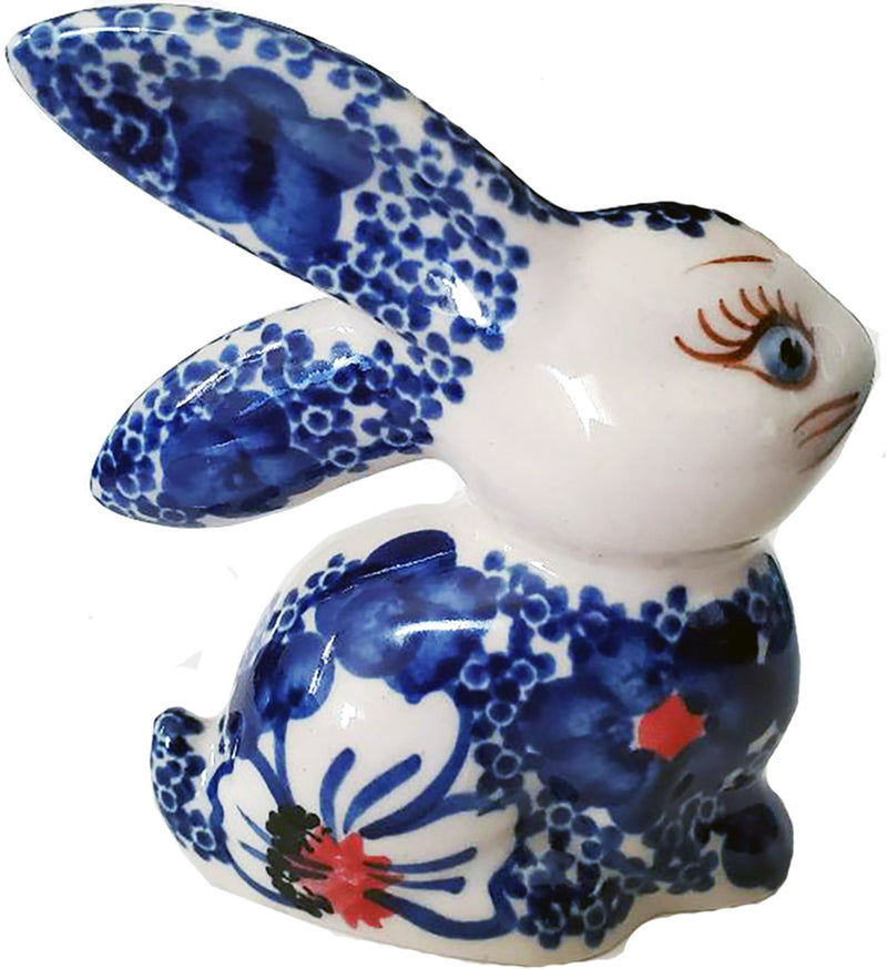 Boleslawiec Polish Pottery UNIKAT Easter Bunny Decoration "Haylee Daisy"