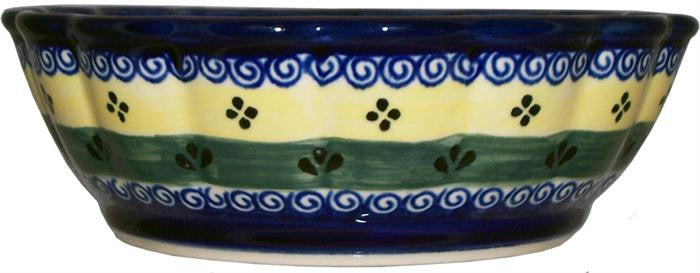 Boleslawiec Polish Pottery UNIKAT Medium Scalloped Serving Bowl