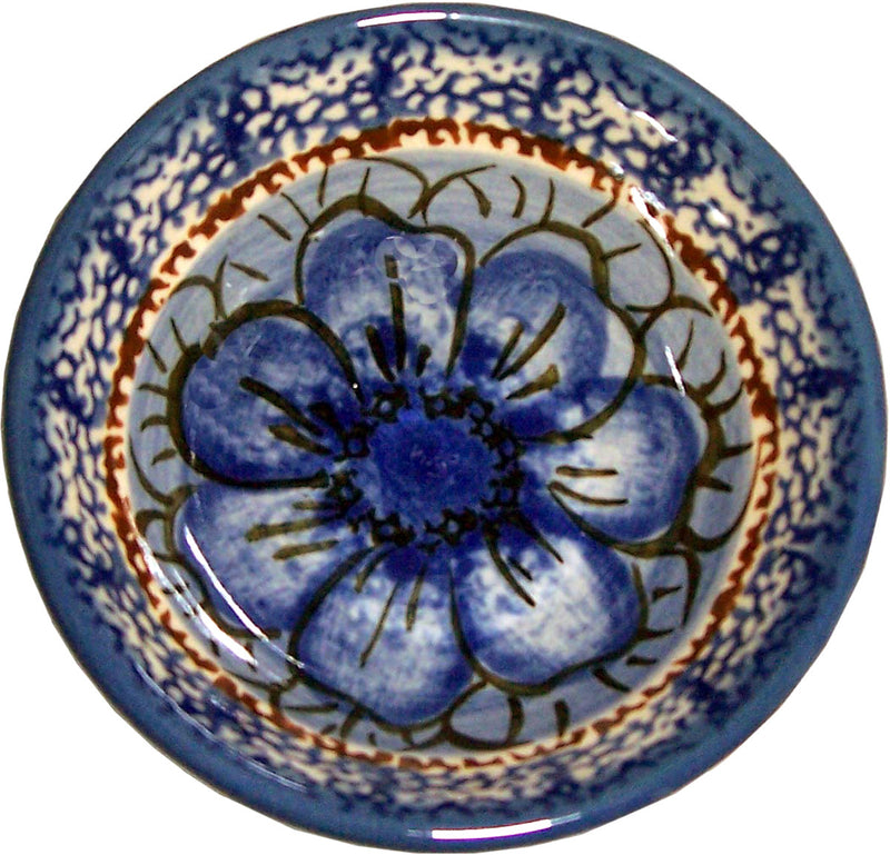 Boleslawiec Polish Pottery UNIKAT Mini Bowl "Blue Garden"