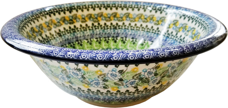 Boleslawiec Polish Pottery UNIKAT Large Deep Serving Bowl 3677