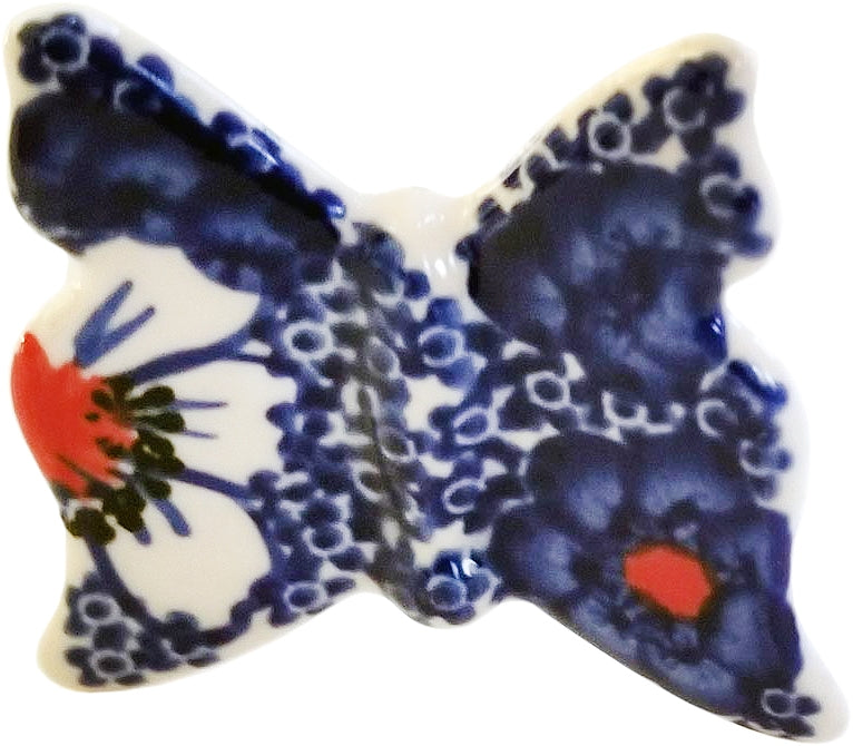 Boleslawiec Polish Pottery UNIKAT Butterfly Ornament "Haylee Daisy"
