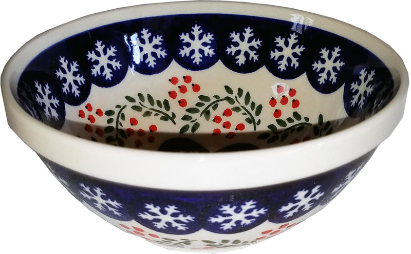 Boleslawiec Polish Pottery Cereal or Chili Serving Bowl "Red Berries"