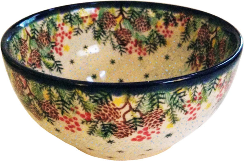 Boleslawiec Polish Pottery Cereal or Serving Bowl "Forest Beauty"