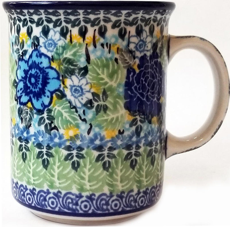 Boleslawiec Polish Pottery 10 oz Coffee Cup or Tea Mug Ceramika Artystyczna Unikat 3677