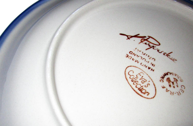 Boleslawiec Polish Pottery UNIKAT 10.5" Dinner Serving Plate "Summer Day"