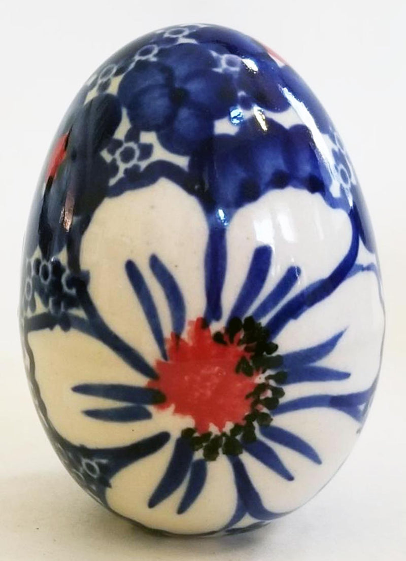 Boleslawiec Polish Pottery UNIKAT Easter Egg Decoration "Haylee Daisy"