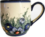 Boleslawiec Polish Pottery UNIKAT Ladies Mug 10 Oz "Wild Field"