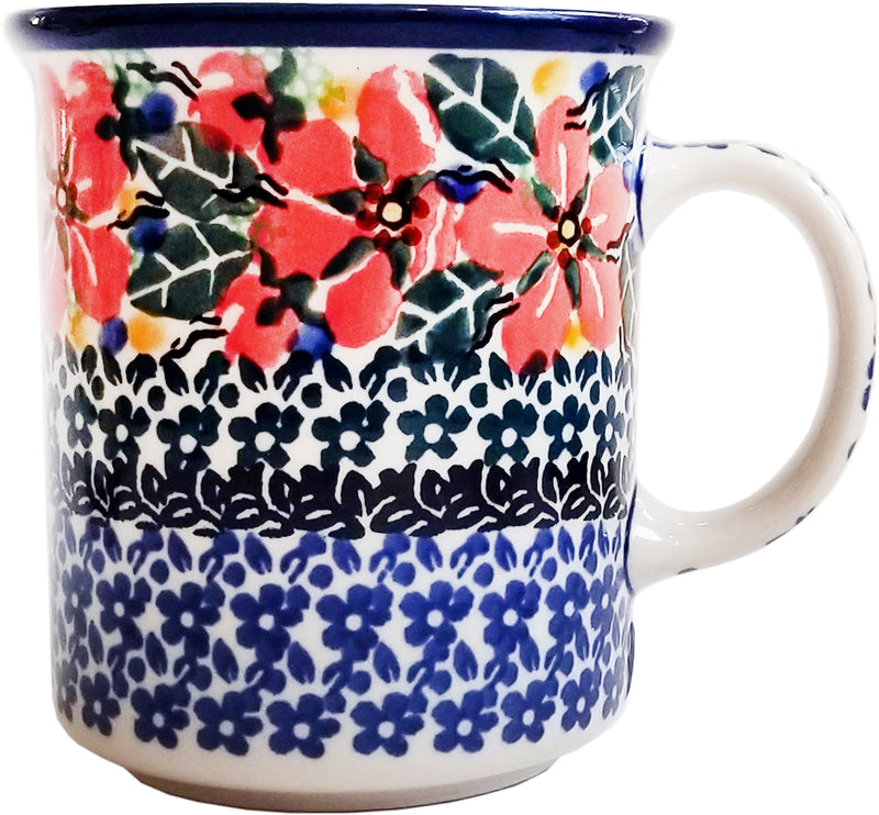 Boleslawiec Polish Pottery 10 oz Coffee Cup or Tea Mug Ceramika Artystyczna Unikat 2195