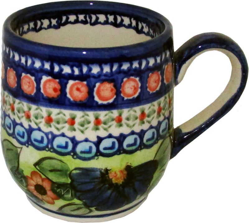 Boleslawiec Polish Pottery UNIKAT Coffee or Tea Ladies Mug 10 oz "Patricia"