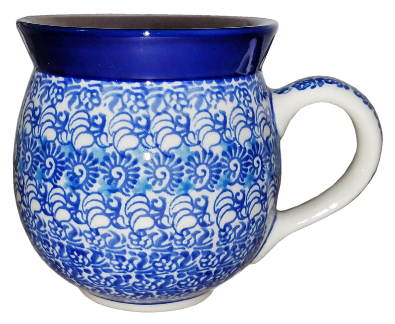 Boleslawiec Polish Pottery 10 oz Coffee or Tea Bubble Mug 1488