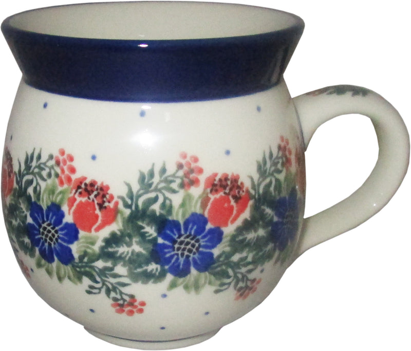 Boleslawiec Polish Pottery 12 oz Coffee or Tea Bubble Mug Ceramika Artystyczna 1535