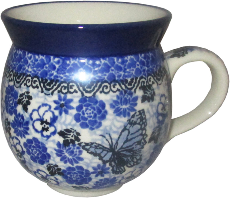Boleslawiec Polish Pottery UNIKAT 10 oz Coffee or Tea Bubble Mug Ceramika Artystyczna 4639