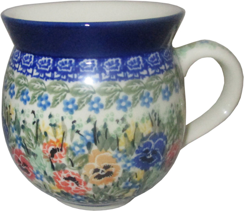 Boleslawiec Polish Pottery 12 oz Coffee Cup or Tea Bubble Mug Ceramika Artystyczna 3169