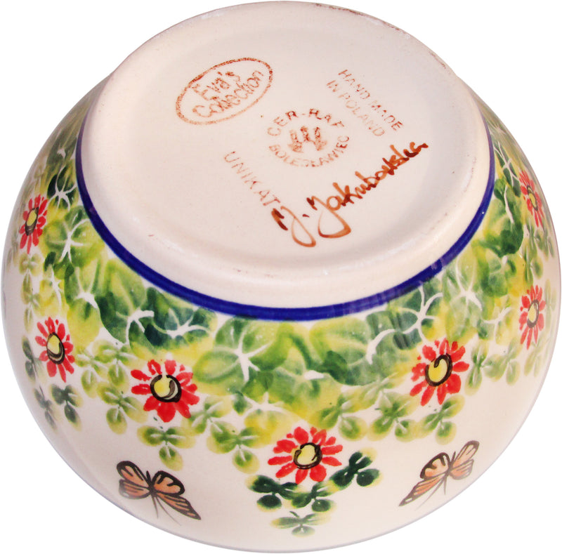 Boleslawiec Polish Pottery UNIKAT Cereal, Chili or Serving Bowl "Spring"