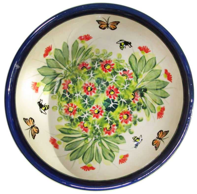 Boleslawiec Polish Pottery UNIKAT Cereal, Chili or Serving Bowl "Spring"