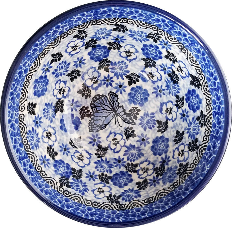 Polish Pottery Dessert Plate 7.5 Inch - Boleslawiec Unikat Signature Pattern, Hand-Painted, Oven & Dishwasher Safe