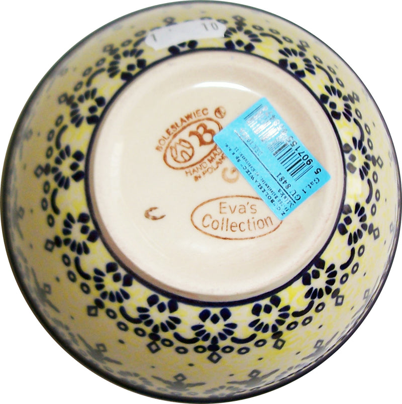Boleslawiec Polish Pottery UNIKAT UNIKAT Cereal or Chilli Bowl "Lace"