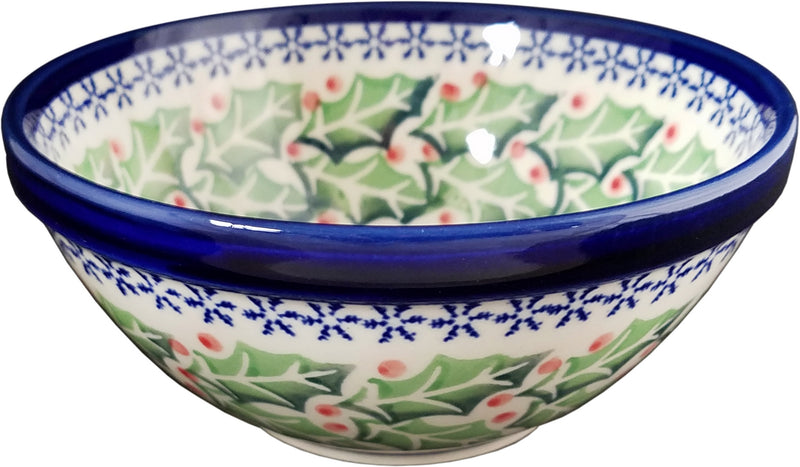 Boleslawiec Polish Pottery Cereal or Chili Serving Bowl "Holly"