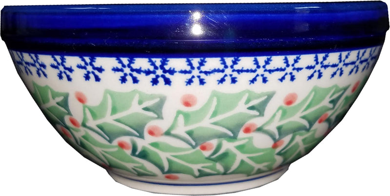 Boleslawiec Polish Pottery Cereal or Chili Serving Bowl "Holly"