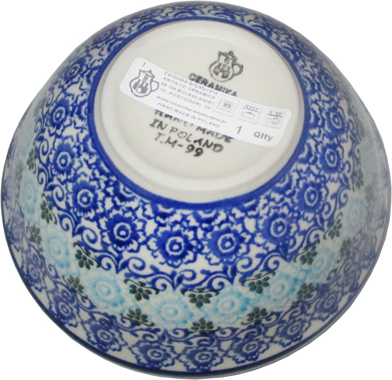Boleslawiec Polish Pottery UNIKAT Cereal Bowl Chili Bowl Ceramika Artystyczna 1478