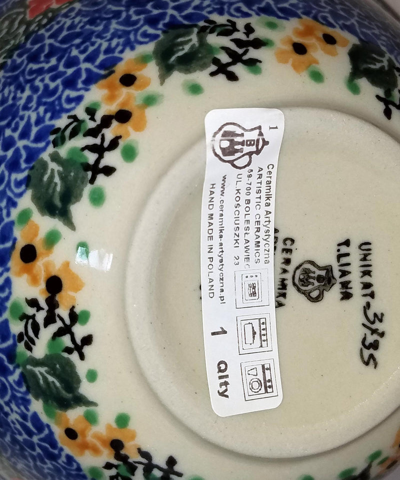 Boleslawiec Polish Pottery UNIKAT Ceramika Artystyczna Cereal Bowl U3735