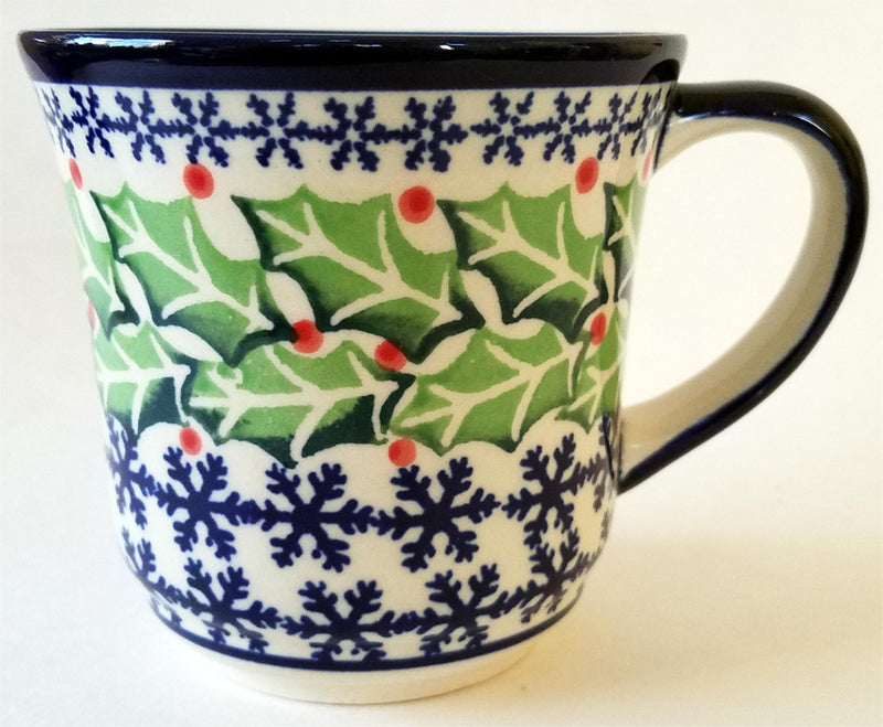 Boleslawiec Polish Pottery UNIKAT Coffee or Tea Mug "Holly"