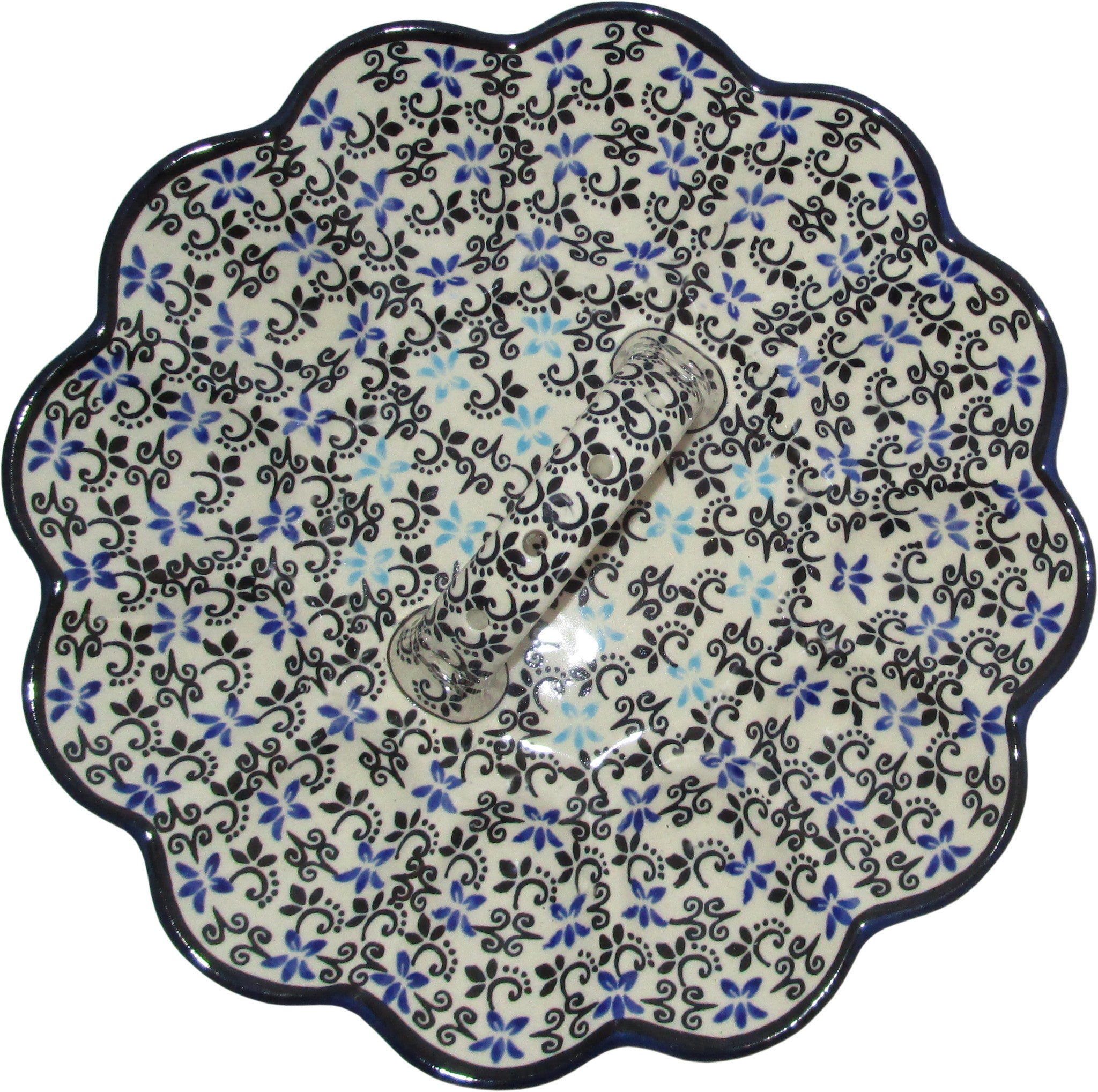 Boleslawiec Polish Pottery UNIKAT Egg Plate "Martina"