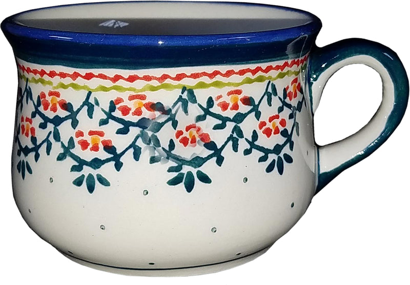 Boleslawiec Polish Pottery Espresso Cup Zaklady 1152A