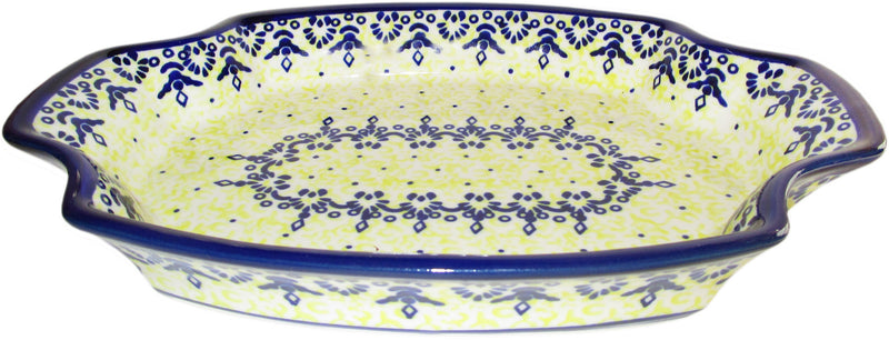 Boleslawiec Polish Pottery UNIKAT Fancy Serving Platter "Lace"