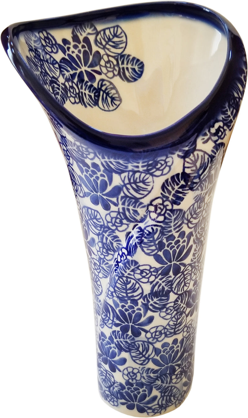 Boleslawiec Polish Pottery UNIKAT Flower Vase "Madeline" from Eva&