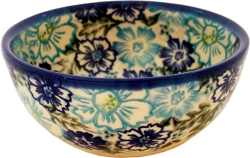 Boleslawiec Polish Pottery UNIKAT 4" Small Bowl "April"