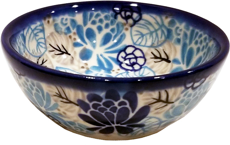 Boleslawiec Polish Pottery UNIKAT 3.5" Mini Bowl "Lotus Symphony"