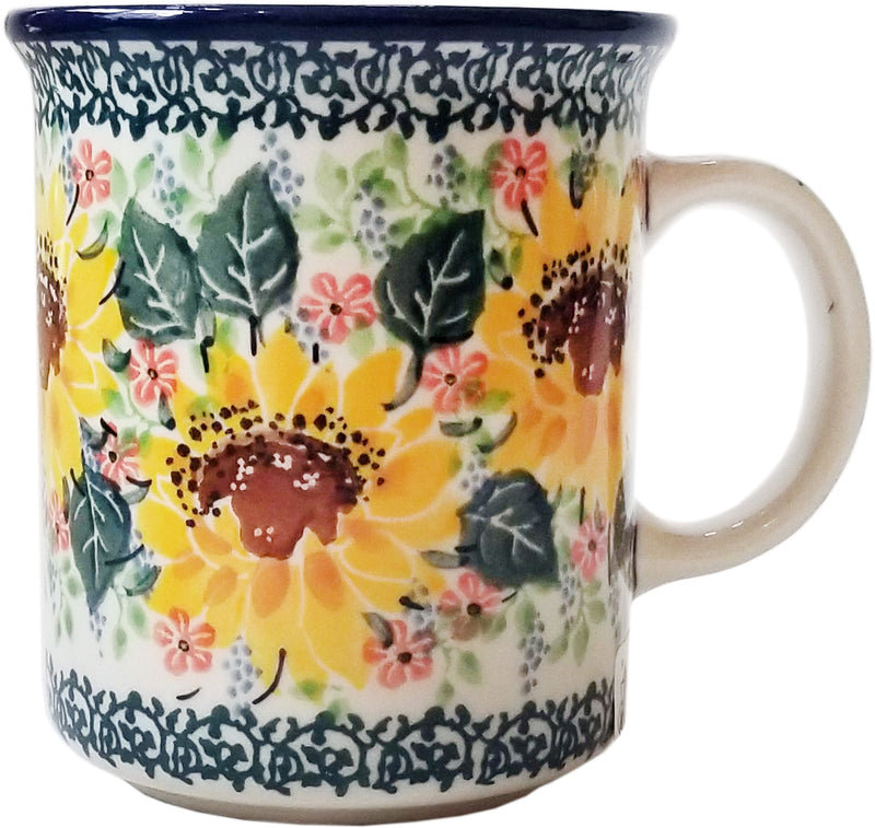 Boleslawiec Polish Pottery 10 oz Coffee Mug or Tea Cup Ceramika Artystyczna Unikat 4738