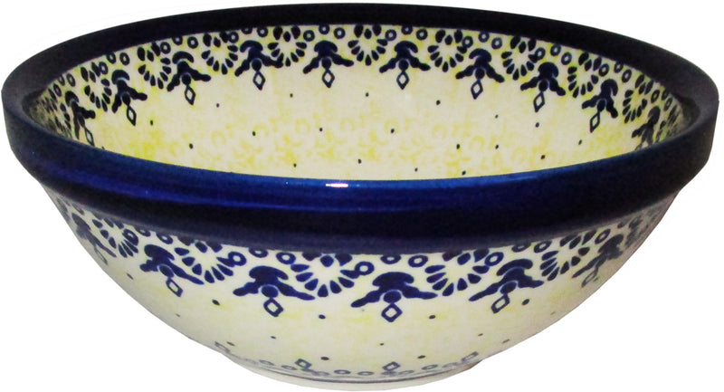 Boleslawiec Polish Pottery UNIKAT Large Serving or Mixing Bowl "Lace"