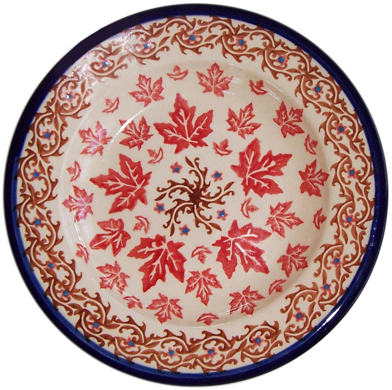 Boleslawiec Polish Pottery UNIKAT 10.75" Dinner Plate "Autumn"