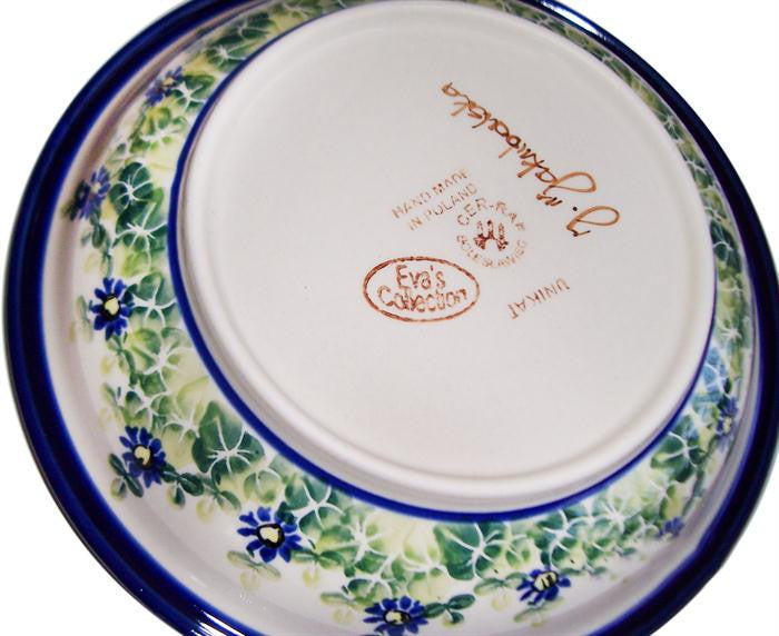 Boleslawiec Polish Pottery UNIKAT Soup or Pasta Plate "Serenity"