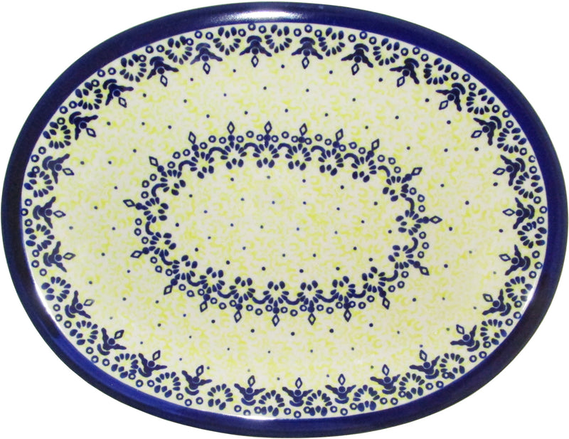Boleslawiec Polish Pottery UNIKAT Serving Platter "Lace"