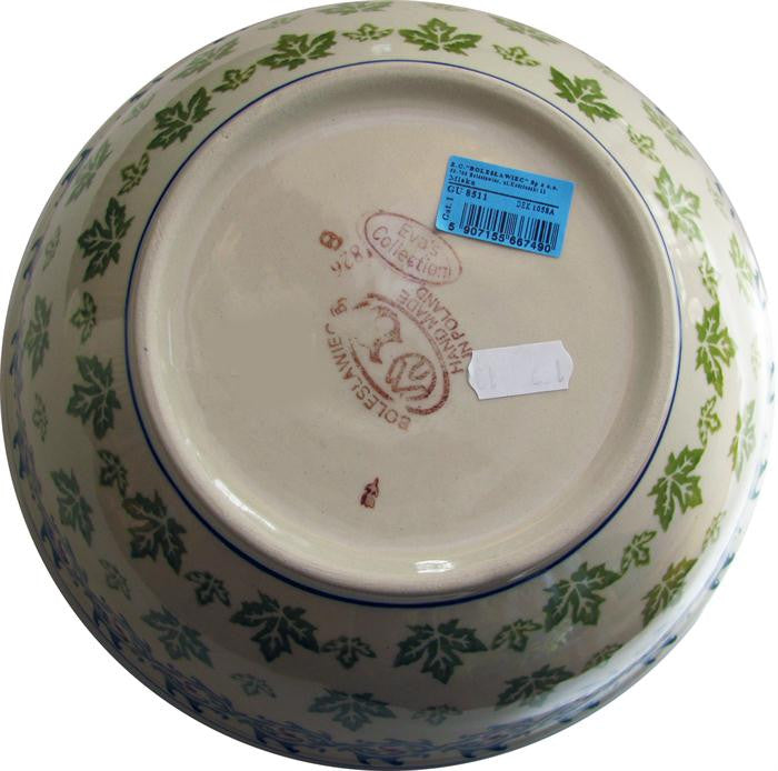 Boleslawiec Polish Pottery UNIKAT Serving or Mixing Bowl "Vermont"