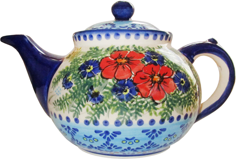 Boleslawiec Stoneware Polish Pottery UNIKAT Teapot or Coffee Pot "Veronica"