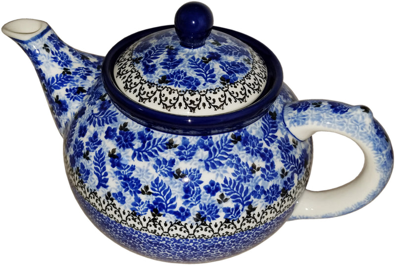 Boleslawiec Stoneware Polish Pottery 51 oz Teapot Coffee Pot  CA1976