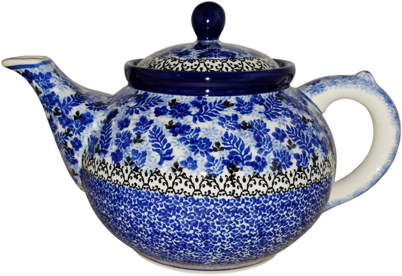 Boleslawiec Stoneware Polish Pottery 51 oz Teapot Coffee Pot  CA1976