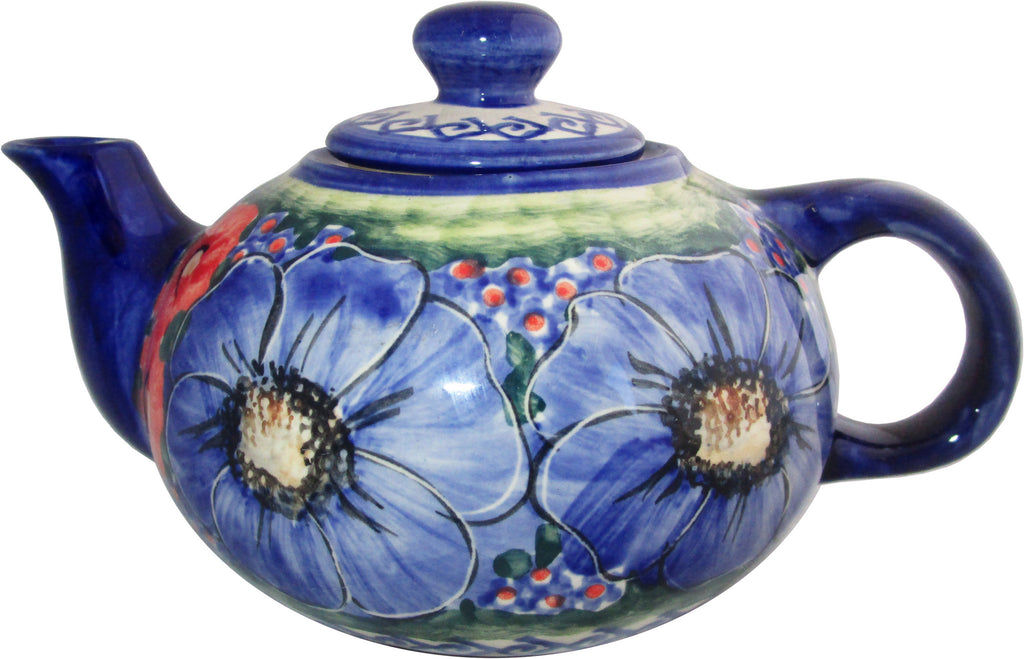 Boleslawiec Polish Pottery UNIKAT Teapot Coffee Pot "Isabelle"