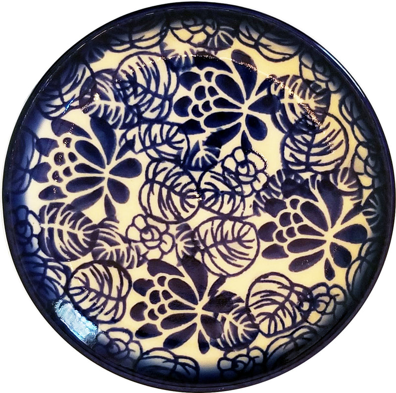 Boleslawiec Polish Pottery 4" Small Plate Unikat "Madeline" by Eva&