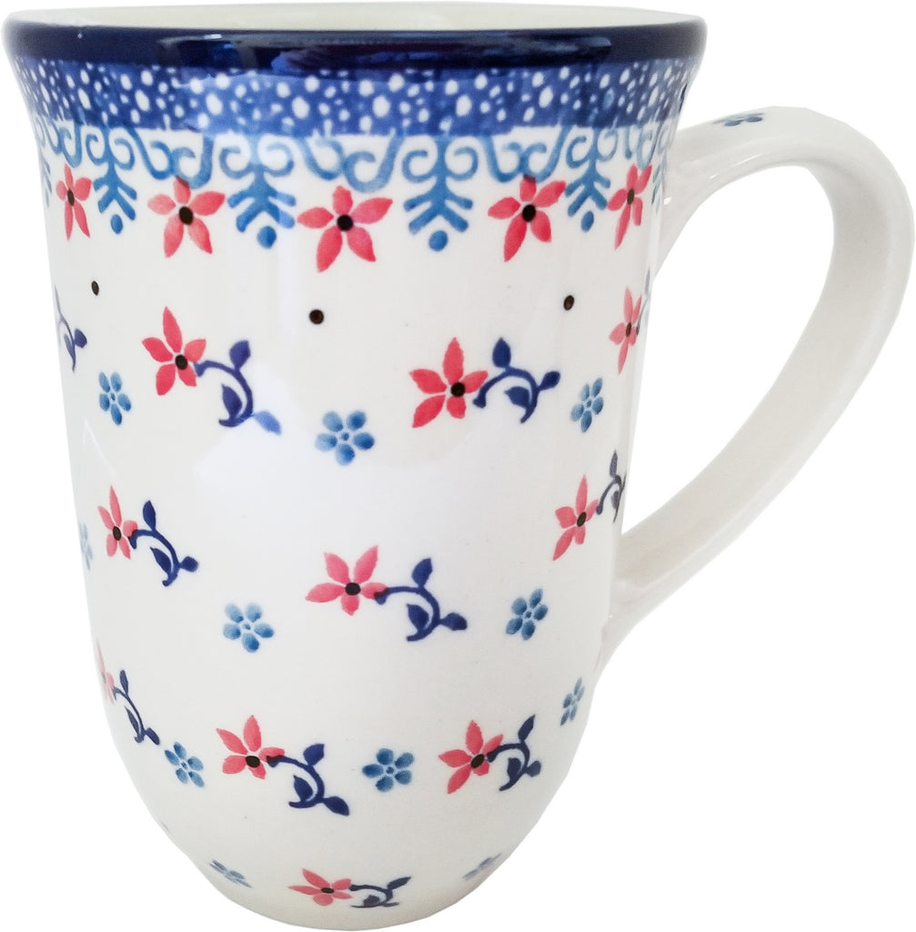 Boleslawiec Polish Pottery Bistro Mug 16 oz, Unikat Eva's Collection "April" - Thumbnail 2