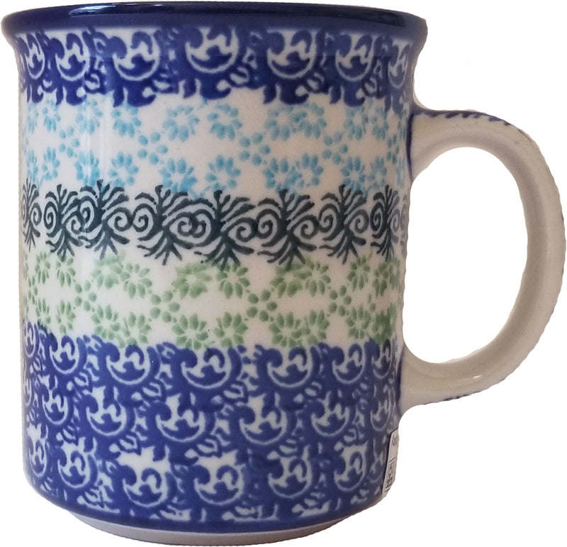 Boleslawiec Polish Pottery 10 oz Coffee Cup or Tea Mug Ceramika Artystyczna 1740