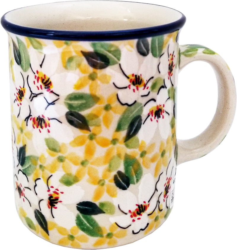 Boleslawiec Polish Pottery 10 oz Coffee Cup or Tea Mug Ceramika Artystyczna Unikat 4901